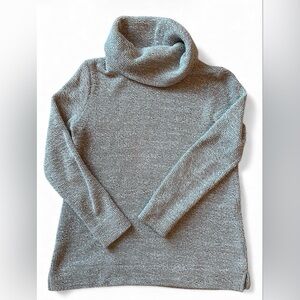 LOFT Heather Gray Cowl Neck Sweater